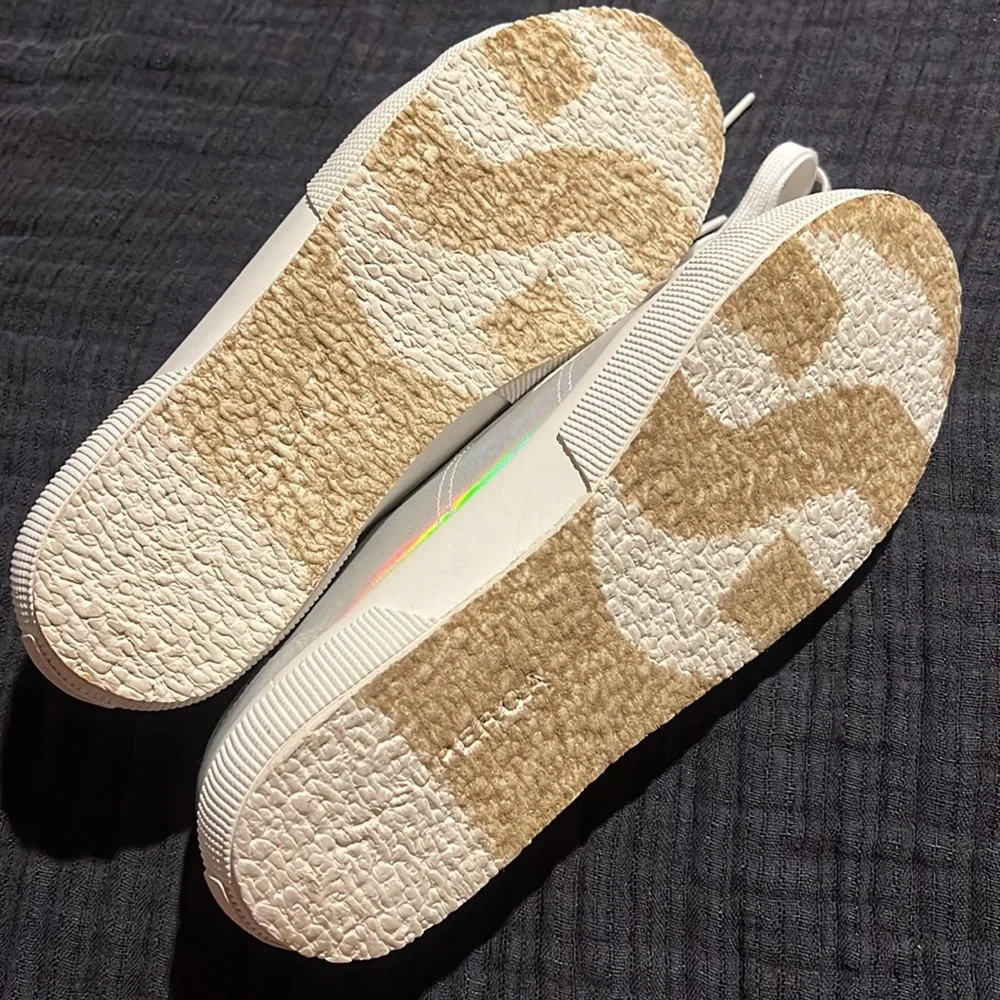 Iridescent white SUPERGA sneakers - sz 40 NWOT (US 9) - Picture 5 of 6